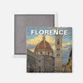 フィレンツェItalyスカイライントラベル マグネット (正面/裏面)