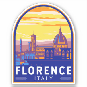 フィレンツェItalyトラベルアートヴィンテージ シール