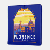 フィレンツェItalyトラベルアートヴィンテージ セラミックオーナメント (左)