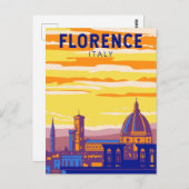 フィレンツェItalyトラベルアートヴィンテージ ポストカード (正面/裏面)
