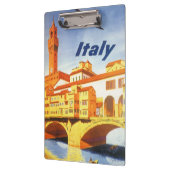 フィレンツェItalyポンテヴェッキオブリッジヴィンテージトラベル クリップボード (左)