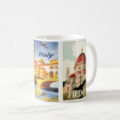 フィレンツェItalyポンテヴェッキオブリッジヴィンテージトラベル コーヒーマグカップ (正面右)