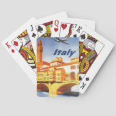 フィレンツェItalyポンテヴェッキオブリッジヴィンテージトラベル トランプ (裏面)