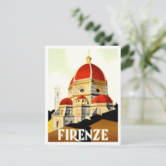 フィレンツェItalyヴィンテージ旅行 ポストカード (スタンド正面)