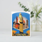 フィレンツェItalyヴィンテージ旅行 ポストカード (スタンド正面)