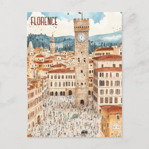フィレンツェItaly旅行 ポストカード