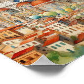 フィレンツェItaly有名な旅行プレイス ポスター (角)