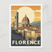フィレンツェItaly有名ヴィンテージトラベルプレイス ポストカード (正面)