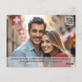 フィレンツェItaly水の色の写真の日付を保存 ポストカード (裏面)