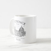 フィレンツェItaly – フィレンツェイタリアンスブリー コーヒーマグカップ (正面左)