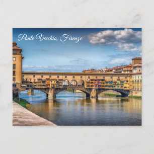 フィレンツェItaly Ponte Vecchio写真 ポストカード