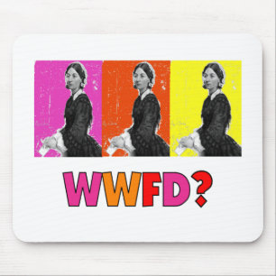 フィレンツェNightengaleのギフト"WWFDか。" マウスパッド
