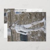 フィレンツェPiazza della Signoriaのダビデ ポストカード (正面/裏面)