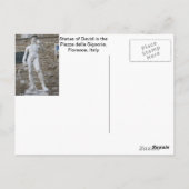 フィレンツェPiazza della Signoriaのダビデ ポストカード (裏面)