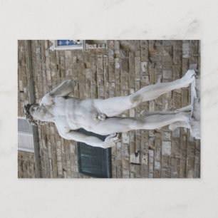 フィレンツェPiazza della Signoriaのダビデ ポストカード