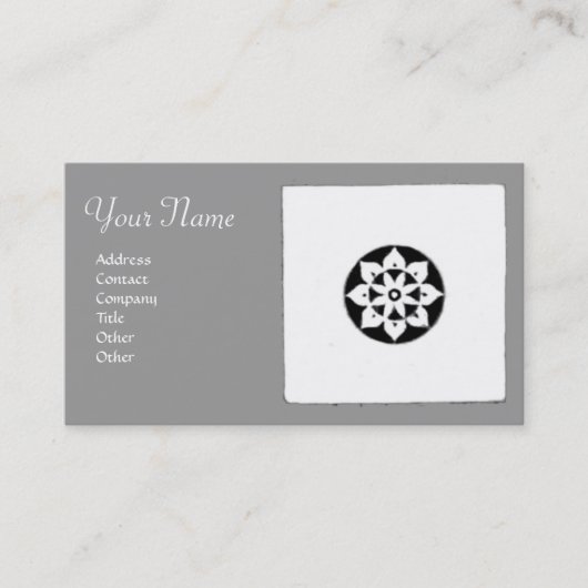フィレンツネルネッサンス調和，グレー 名刺 (正面)