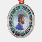 フィレンツルネサンス果実写真テンプレート メタルオーナメント (左)