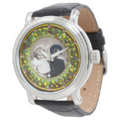 フィレンツングリーンフローラクラウン写真テンプレート 腕時計 (アングル)