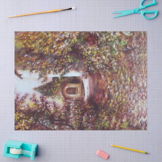 フィレ静かンス・トスカーナの風景の秋 薄葉紙 (クラフト)