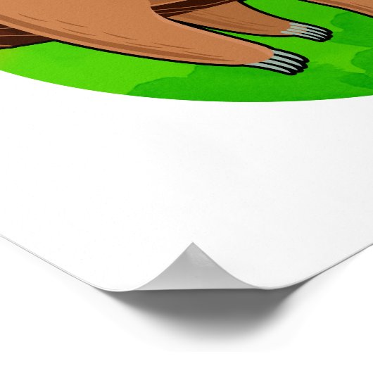 フィロスロス – フィッおもしろいク動物スロスプン ポスター (角)