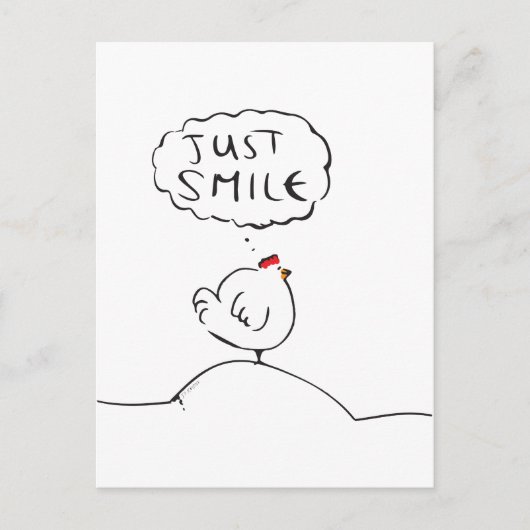 フィロソフィー・チキン - ただ笑って ポストカード (正面)