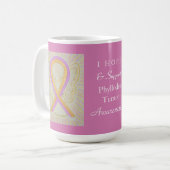 フィロデス腫瘍認識度リボンエンジェルカスタムムグ コーヒーマグカップ (正面左)