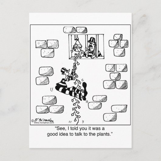 フィロデンドロンを通じて囚人が脱出 ポストカード (正面)