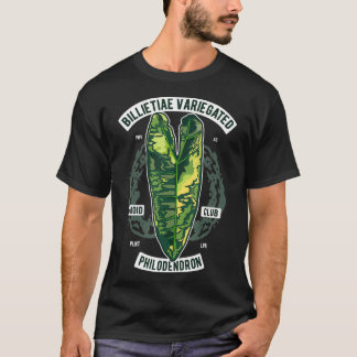 フィロデンドロン・ビリエティエ可変植物学葉者 Tシャツ