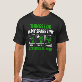 フィロデンドロン・ビリエティエ植栽と庭師 Tシャツ