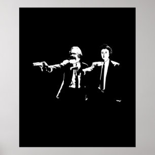 フィロフィクションKarl MarxとRosaルクセンブルク ポスター