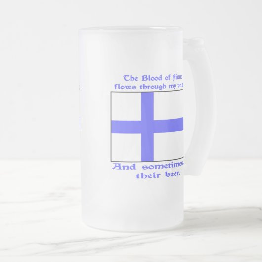 フィンの血が静脈を流れる時々ビール フロストグラスビールジョッキ (正面右)