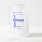 フィンの血が静脈を流れる時々ビール フロストグラスビールジョッキ (正面左)