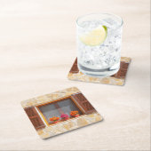 フィンカスペインのの窓 スクエアペーパーコースター (インサイチュ)