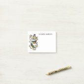 フィンカラフルチ鳥イラストレーションポストイットノート ポストイット (デスク上)