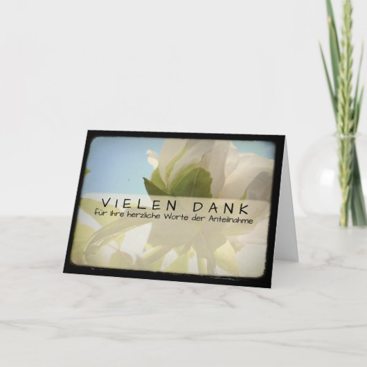 フィンガストロスカルテングルスミットヴィエレンダンク サンキューカード (正面)