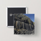 フィンガルの洞窟、スタッフ、オフの玄武岩の柱 缶バッジ (正面&裏面)