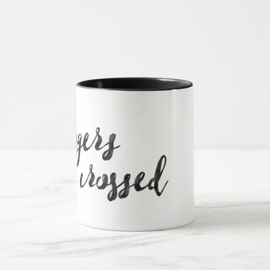 フィンガークロスタイポグラフィ マグカップ (中央)
