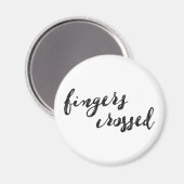フィンガークロスタイポグラフィ マグネット (正面/裏面)