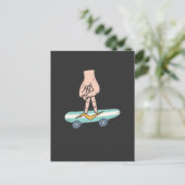 フィンガースケートボードホビーフィンガーボード ポストカード (スタンド正面)