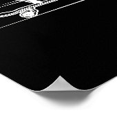 フィンガースケートボード指板スケートで滑る ポスター (角)