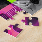 フィンガーピックギタープレーヤー – 8x10 - 110個 ジグソーパズル (側面)