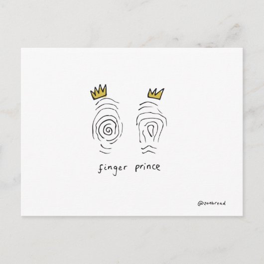 フィンガープリンスポストカード ポストカード (正面)
