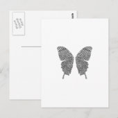 フィンガープリントバタフライウイング ポストカード (正面/裏面)