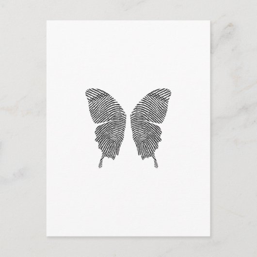 フィンガープリントバタフライウイング ポストカード (正面)
