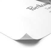 フィンガープリント ツリー 12"x16" ポスター (角)