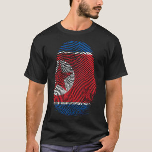 フィンガープリント – 北朝鮮 Tシャツ