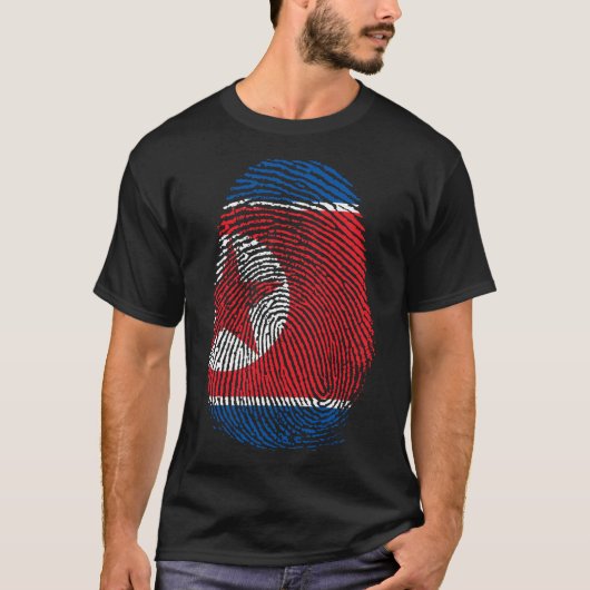 フィンガープリント – 北朝鮮 Tシャツ (正面)