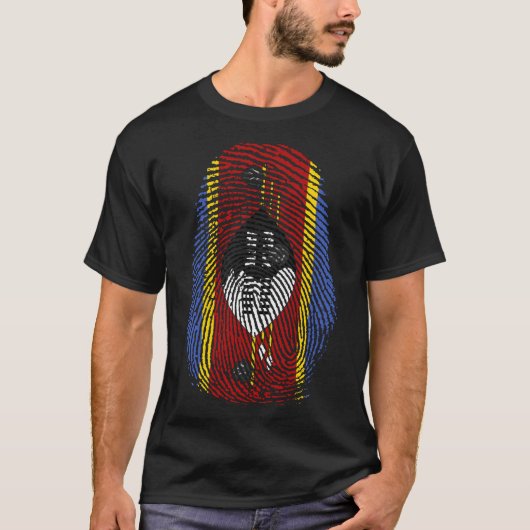 フィンガープリント- Eswatini | Swaziland Tシャツ (正面)