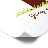 フィンガープリン結婚トツリーのゲストブック（白） ポスター (角)