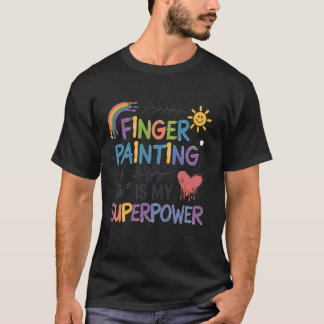 フィンガーペインティング Tシャツ